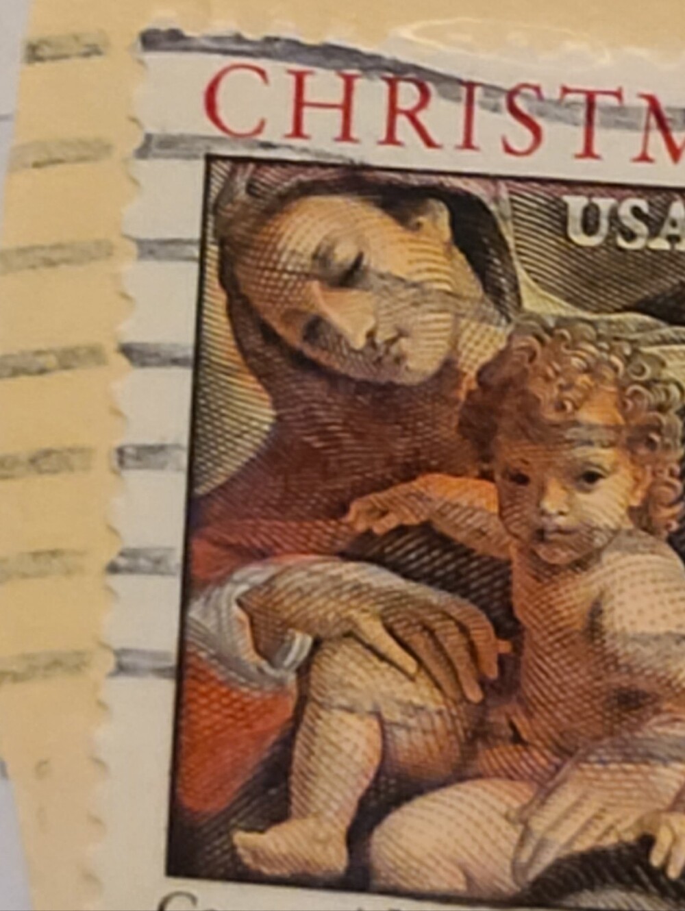 Carracci National Gallery Christmas Stamp Collectible